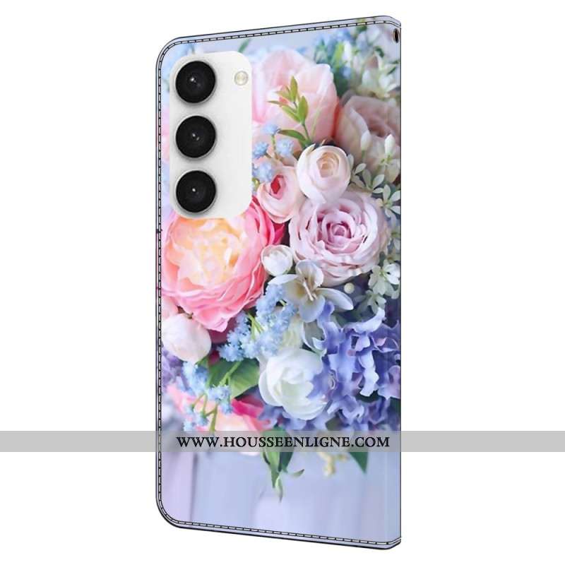 Housse Samsung Galaxy S24 5G Fleurs Colorées