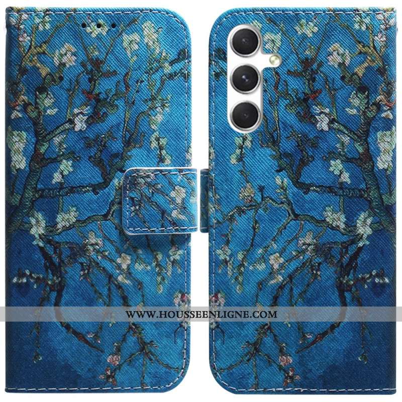 Housse Samsung Galaxy S24 5G Fleurs d'Abricot