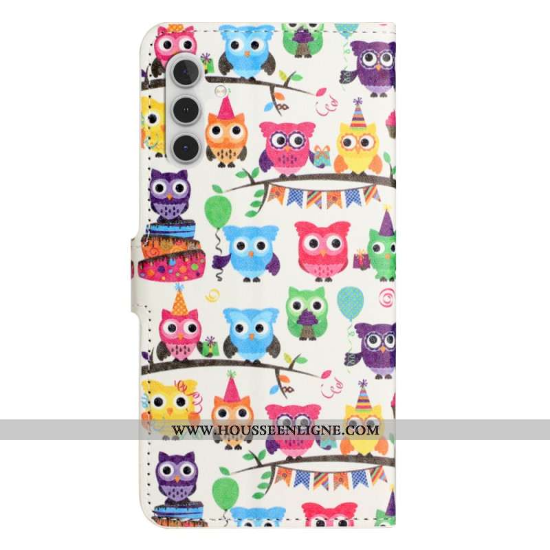 Housse Samsung Galaxy S24 5G Gang de Hiboux