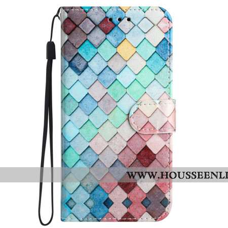 Housse Samsung Galaxy S24 5G Grilles à Lanière