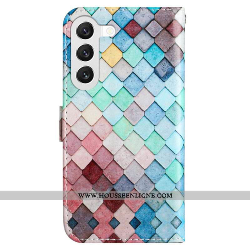 Housse Samsung Galaxy S24 5G Grilles à Lanière