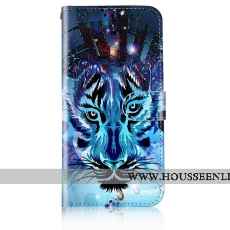 Housse Samsung Galaxy S24 5G Loup à Lanière