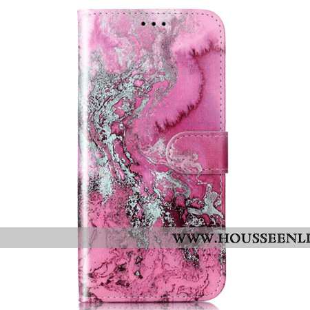 Housse Samsung Galaxy S24 5G Motif Marbré Rose