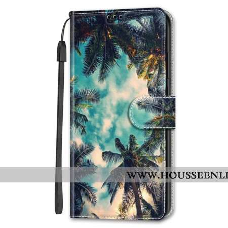 Housse Samsung Galaxy S24 5G Motif Noix de Coco à Lanière