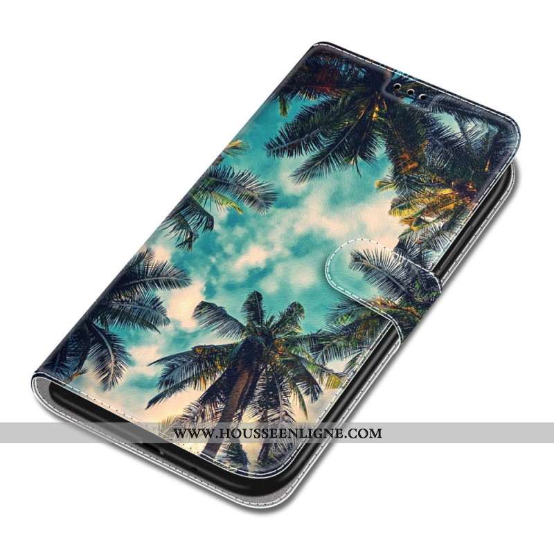 Housse Samsung Galaxy S24 5G Motif Noix de Coco à Lanière