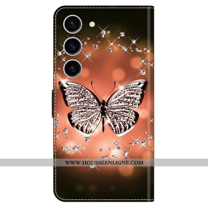 Housse Samsung Galaxy S24 5G Papillon de Cristal