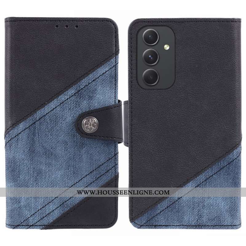 Housse Samsung Galaxy S24 5G Style Jeans Bicolore