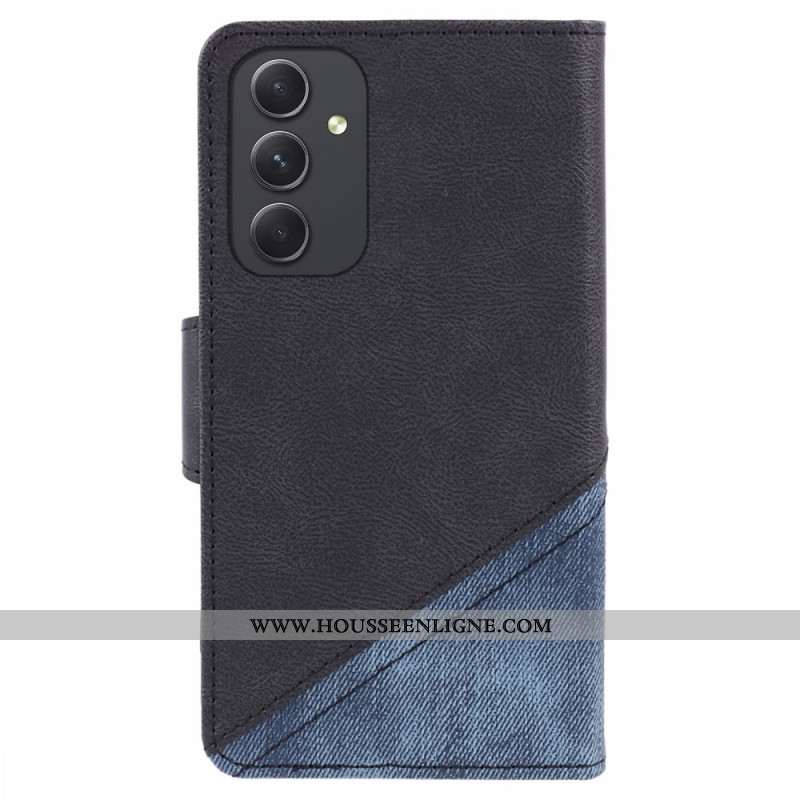 Housse Samsung Galaxy S24 5G Style Jeans Bicolore