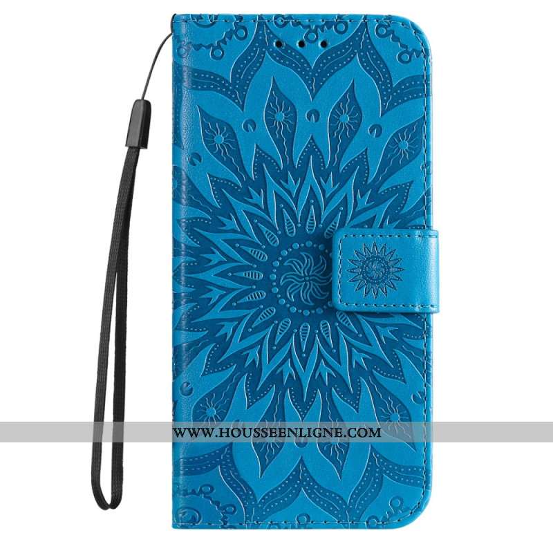 Housse Samsung Galaxy S24 5G Superbe Mandala à Lanière