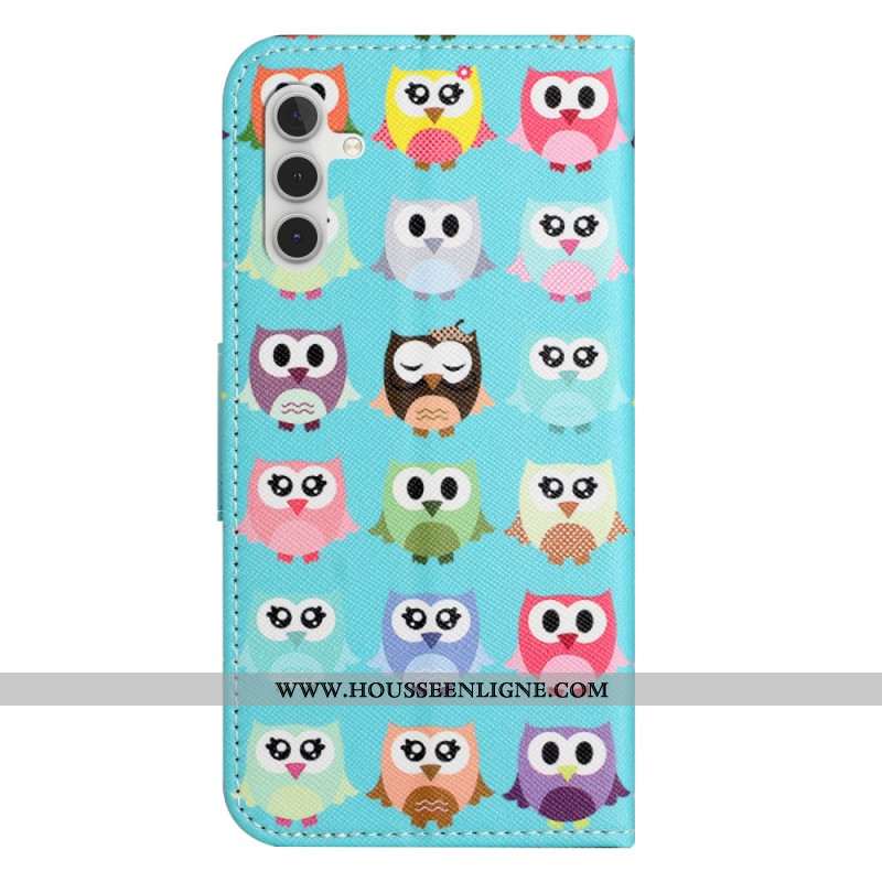 Housse Samsung Galaxy S24 5G Tribu de Hiboux