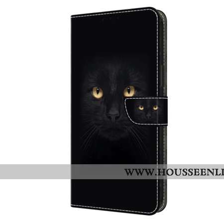 Housse Samsung Galaxy S24 5G Yeux de Chat noir