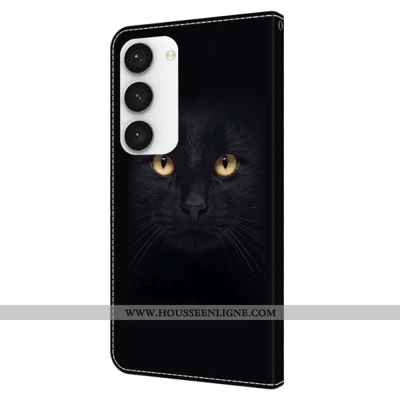 Housse Samsung Galaxy S24 5G Yeux de Chat noir