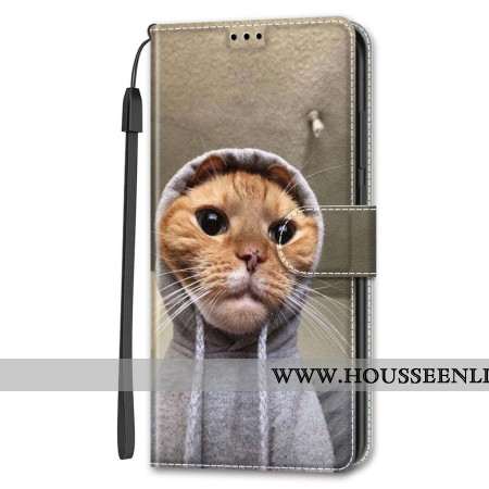 Housse Samsung Galaxy S24 5G Yo Cat avec Lanière