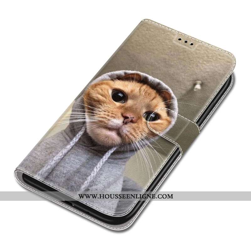 Housse Samsung Galaxy S24 5G Yo Cat avec Lanière