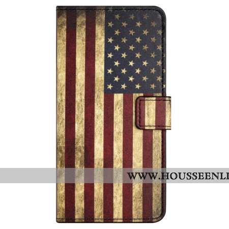 Housse Samsung Galaxy S24 FE Drapeau Américain Vintage