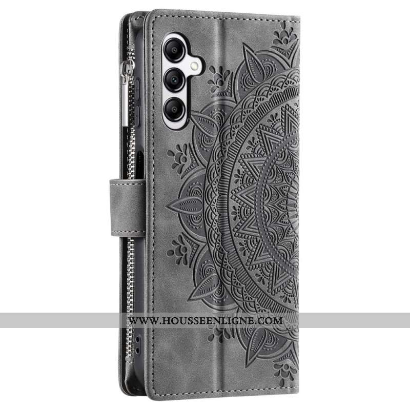 Housse Samsung Galaxy S24 FE Effet Daim Mandala