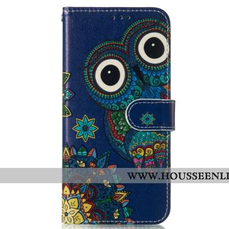 Housse Samsung Galaxy S24 FE Hibou Bleu