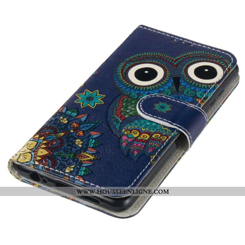 Housse Samsung Galaxy S24 FE Hibou Bleu