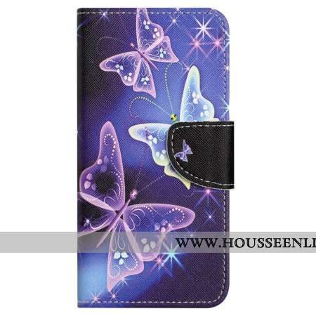 Housse Samsung Galaxy S24 FE Papillons Scintillants