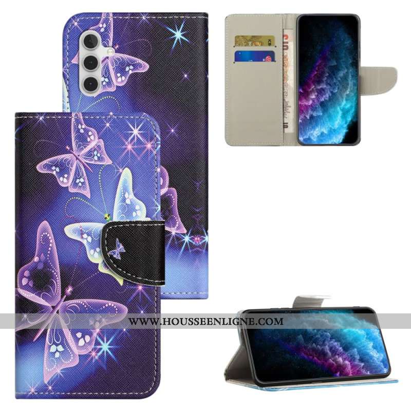 Housse Samsung Galaxy S24 FE Papillons Scintillants