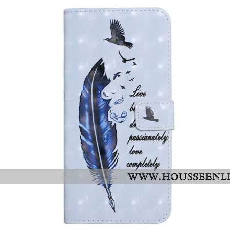 Housse Samsung Galaxy S24 FE Plume Bleue