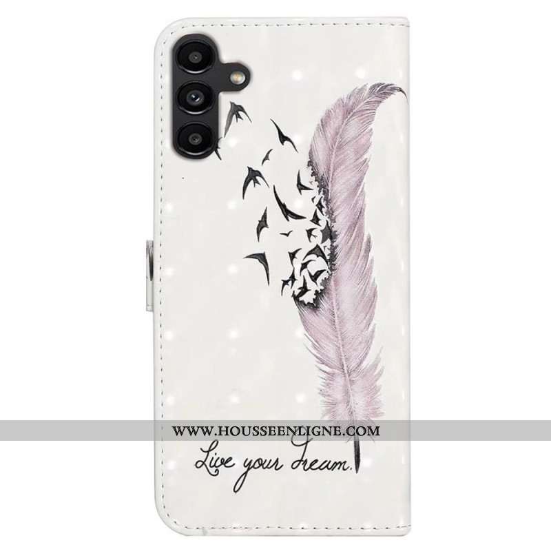 Housse Samsung Galaxy S24 FE Plume et Oiseaux