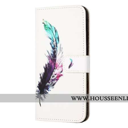 Housse Samsung Galaxy S24 FE Plume à Lanière