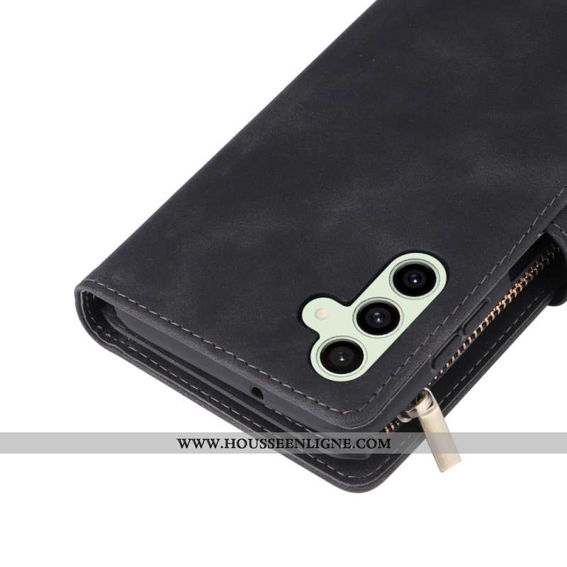 Housse Samsung Galaxy S24 FE Portefeuille Design Cuir