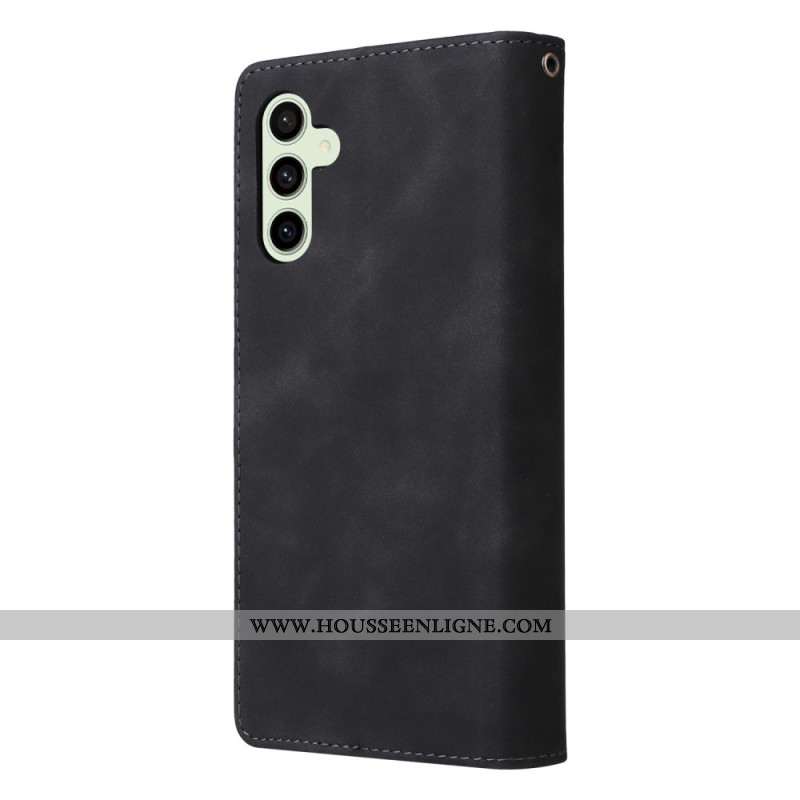 Housse Samsung Galaxy S24 FE Portefeuille Design Cuir