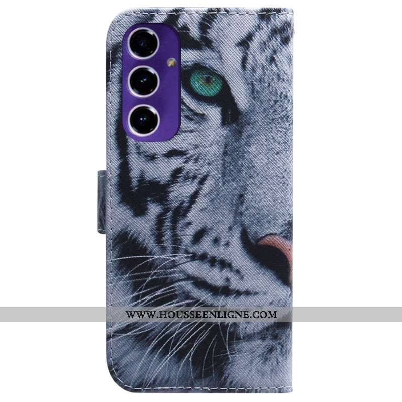 Housse Samsung Galaxy S24 FE Tigre Blanc