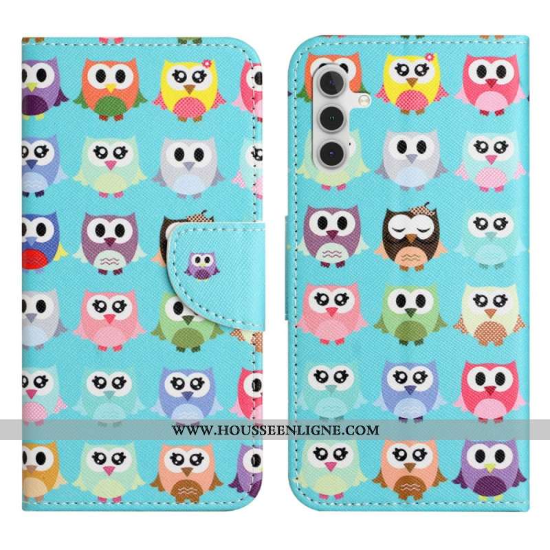 Housse Samsung Galaxy S24 FE Tribu de Hiboux