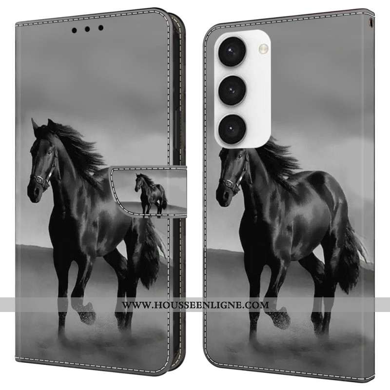 Housse Samsung Galaxy S24 Plus 5G Cheval noir