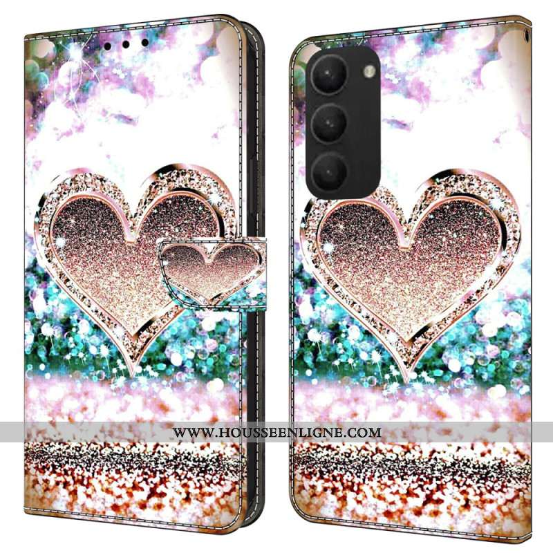 Housse Samsung Galaxy S24 Plus 5G Coeur de Diamant Rose