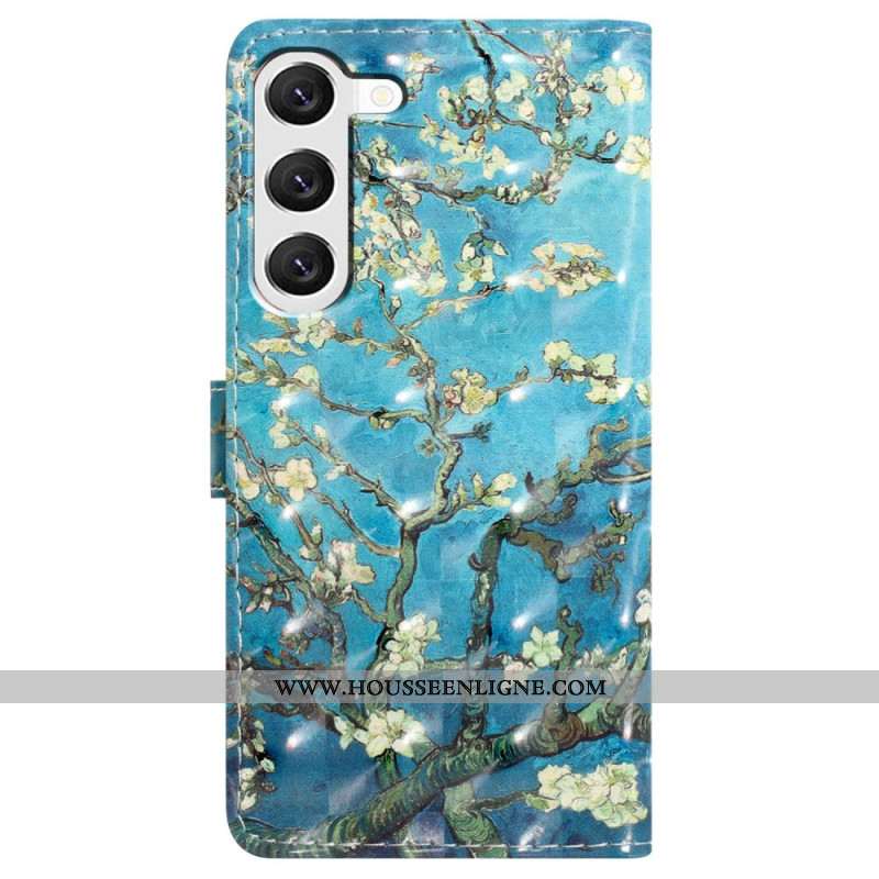 Housse Samsung Galaxy S24 Plus 5G Fleur d'Abricot à Lnaière