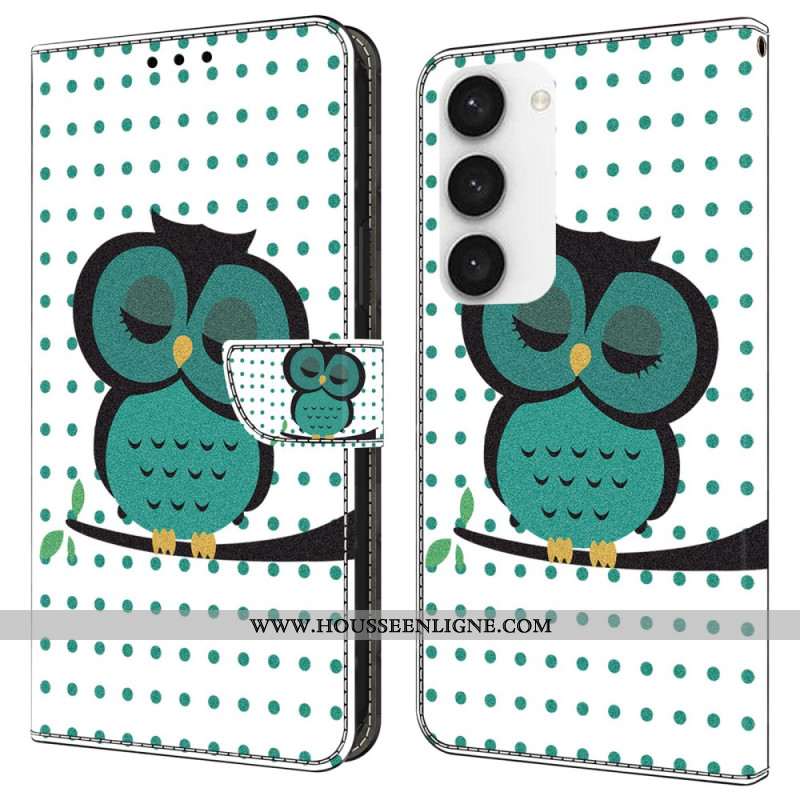 Housse Samsung Galaxy S24 Plus 5G Hibou Endormi