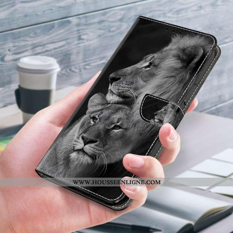 Housse Samsung Galaxy S24 Plus 5G Lions en Couple