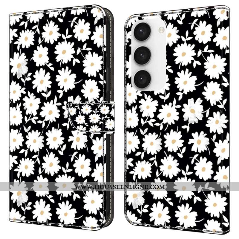 Housse Samsung Galaxy S24 Plus 5G Motif Floral à Lanière