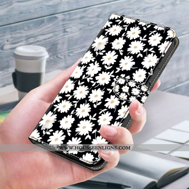 Housse Samsung Galaxy S24 Plus 5G Motif Floral à Lanière