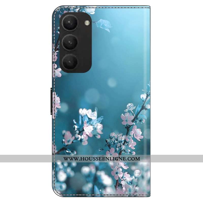 Housse Samsung Galaxy S24 Plus 5G Motif de Fleurs de Prunier