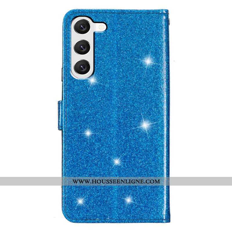 Housse Samsung Galaxy S24 Plus 5G Paillettes à Lanière