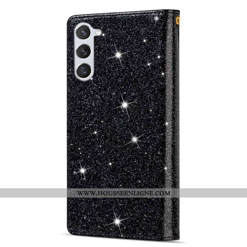 Housse Samsung Galaxy S24 Plus 5G Paillettes à Lanière