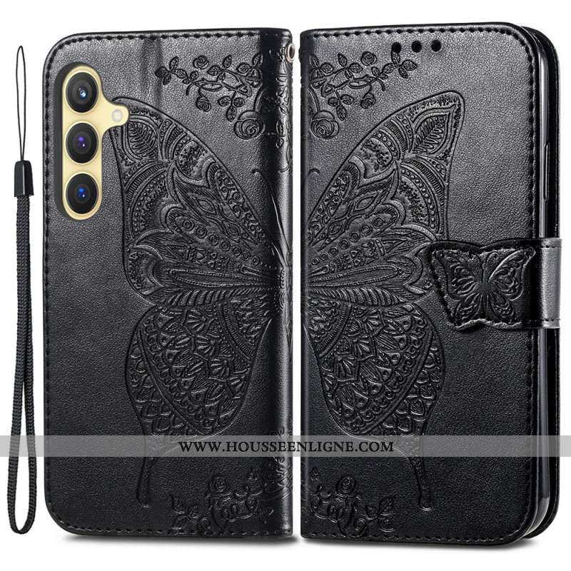 Housse Samsung Galaxy S24 Plus 5G Papillon Baroque