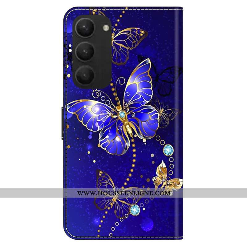 Housse Samsung Galaxy S24 Plus 5G Papillons Diamants