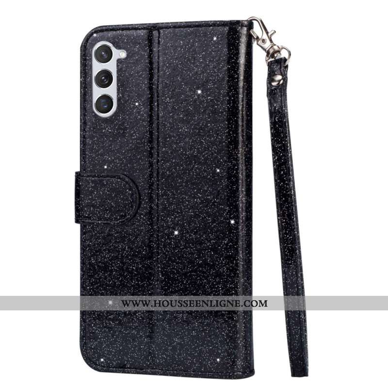 Housse Samsung Galaxy S24 Plus 5G Porte-Monnaie Paillettes