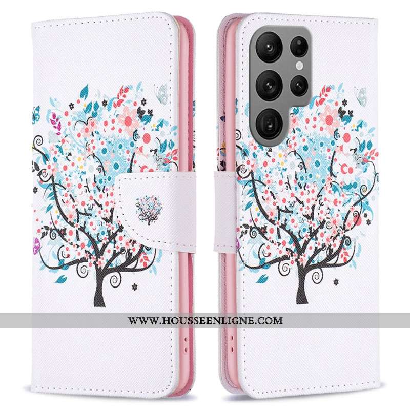 Housse Samsung Galaxy S24 Ultra 5G Arbre Fleuri