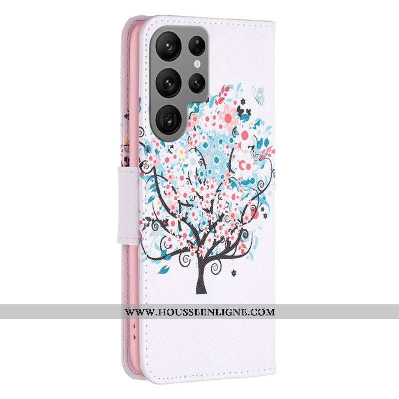 Housse Samsung Galaxy S24 Ultra 5G Arbre Fleuri