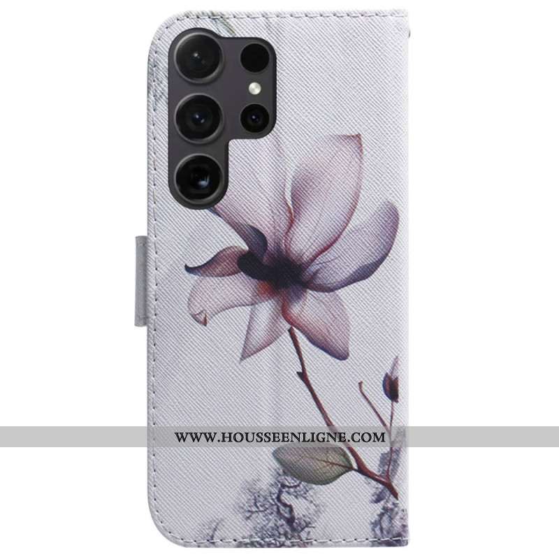 Housse Samsung Galaxy S24 Ultra 5G Fleur Rose