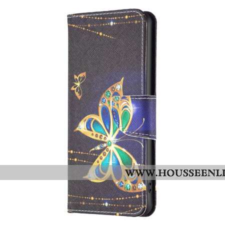 Housse Samsung Galaxy S24 Ultra 5G Papillon Bijoux