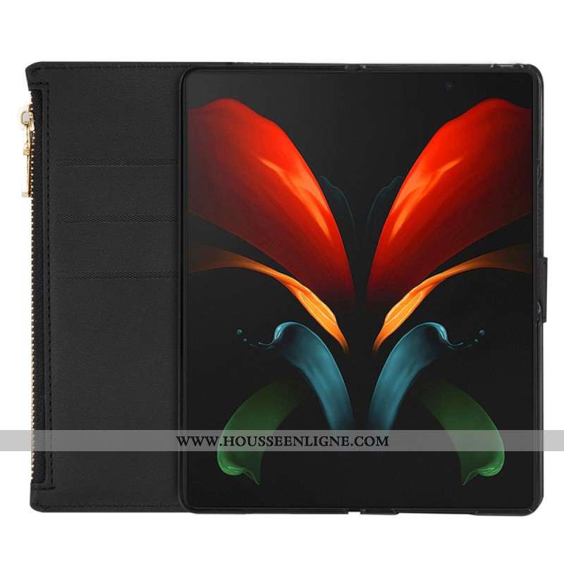 Housse Samsung Galaxy Z Fold 5 Paillettes Portefeuille