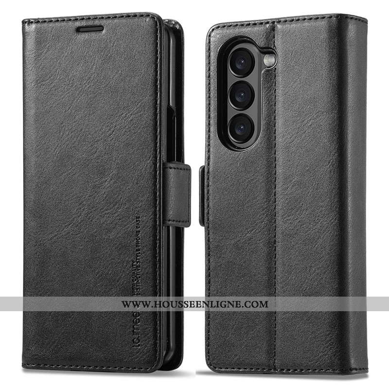 Housse Samsung Galaxy Z Fold 5 Style Cuir RFID LC.IMEEKE